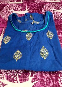 Neavy Blue Short Kurti/Kurta