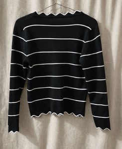 Striped Knit Sweater