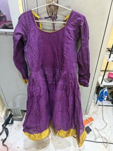 Purple &amp; Yellow Detail Top