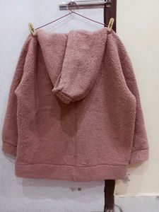 Unisex Furr Jacket Peach Colour