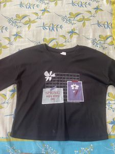 Cute Graphic Print Top