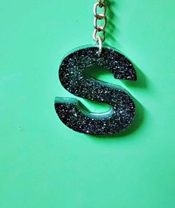 Resin Alphabet Keychain