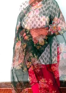 Floral Print Saree