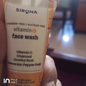 Sirona Vitamin C Face Wash New With Tag