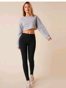 Ek Number Leggings Hai -Solid Women Black Tights