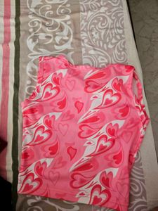 Pink Patterned Tank Top