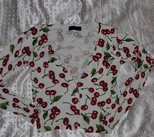 cherry cardigan