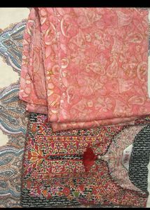 Biba Printed Kurta with Dupatta