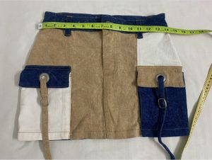 Patchwork Mini Skirt waist 28-30