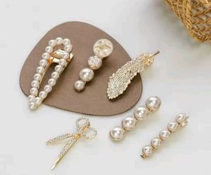 Pearl Hair Clip Set