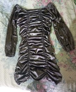 Purple Velvet Mini Dress