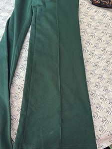 Bootcut Green Pants On Sale