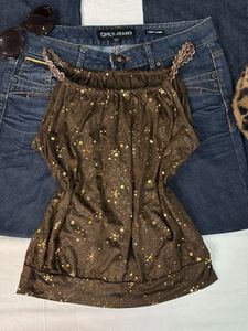 Y2K Chatpata Brown Top✨