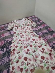 Lace Trimmed A Line Dress