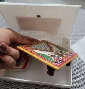 Marble Ganesha Idol with Stand