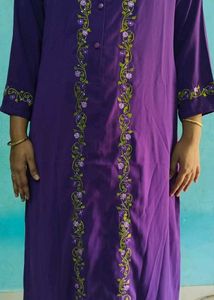 Color Abaya Open Type