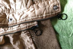 Beige Quilted Jacket