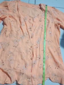 Vintage Orange Skirt Set