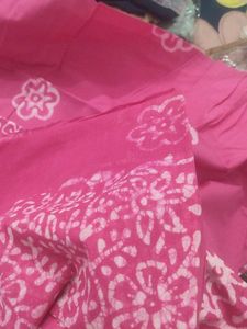 Pink Battika Print Fabric