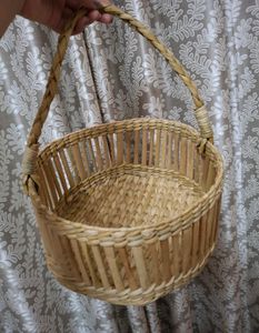 Kauna Grass Design Basket With Handler