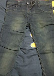 Dark Blue Denim Jeans For Men