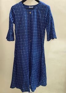 Blue Printed Kurta