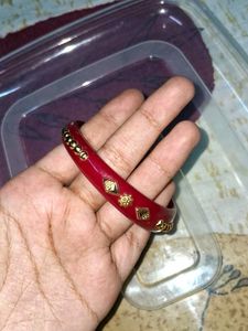 Bengal Pala Red & Gold Bangle