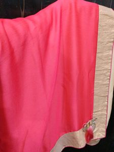 It&#39;s a Combination Of Pink And Cream Colour Saree
