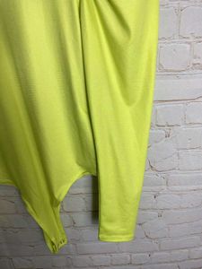 Bershka Casual Baloon Sleev Solid Women Bodysuit
