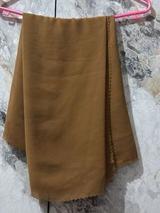 Brown Chiffon Hijab - New Condition
