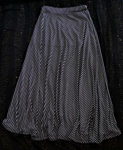 Striped Midi Skirt