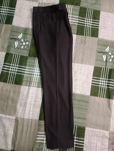 Korean Pleated Trouser Dark Brown Straight Fit