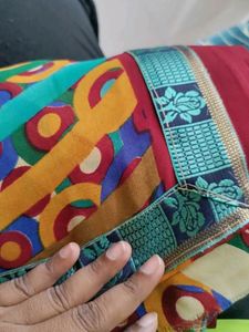 Multicolored saree