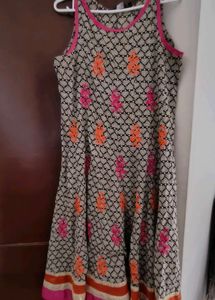melange anarkali kurta