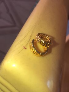 One Gram Gold Ring Type Earring (cute Kids Earrin