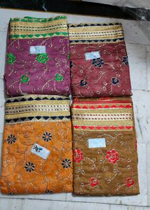 Brown Red Dress Material