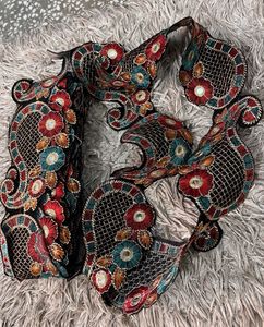 Embroidered Trim Lace For Dress 10 Metters