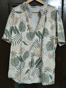 Leaf Print Casual  cord set