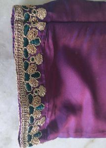 Purple Embroidered Kurti