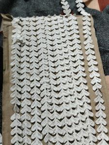 Vintage White Leaf Lace Trim