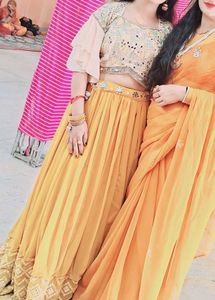 Crop Top, Lehenga And Dupatta
