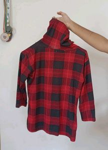 Red &amp; Black Plaid Shirt