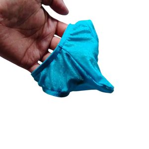 Shimmery Cyan Thong