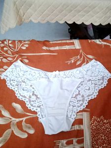 off White Lace Panties