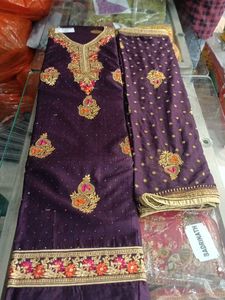 Elegant Purple Salwar Suit