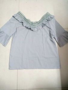 Grey Cute Top