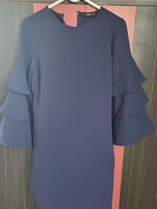 Only Flare Sleeves Dress (Navy Blue)