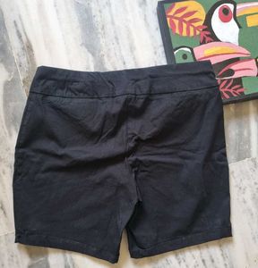 Black High Waist Shorts