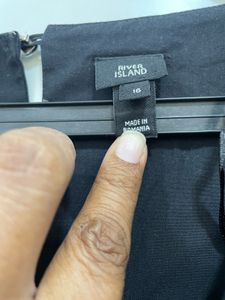 DRAMA ALERT! 🖤RIVER ISLAND Swiss Dot RuffleRomper