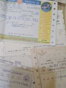 Vintage Train Ticket Collection